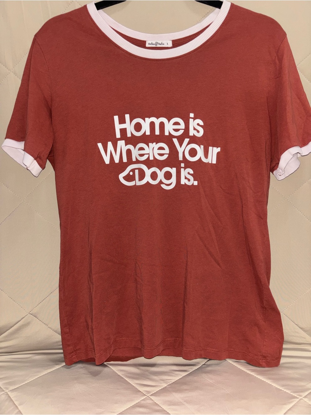 Home Is Where Your Dog Is Rust Short Sleeve Tee